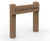 Hardwood timber post sign / board 2