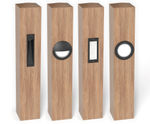 Illuminated hardwood timber bollards
