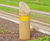 Splay hardwood timber bollard 0