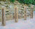 Hardwood Timber Bollards - Cycle Parking 1