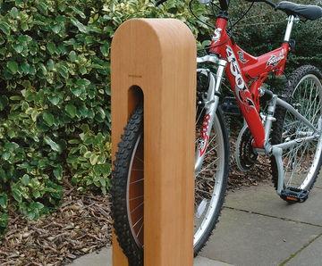 Hardwood Timber Bollards - Cycle Parking
