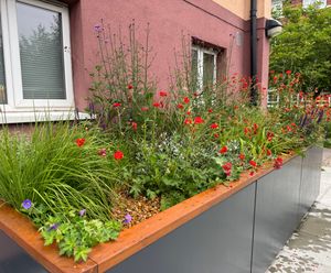Southwark Residential Powder-Coated Steel SuDS Planters