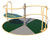 Swirl Inclusive Roundabout - wheelchair accessible playground spinner steel 3