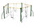 5 Point Swing - steel playground swing set for parks and schools 2