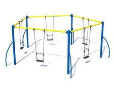 5 Point Swing - steel playground swing set for parks and schools