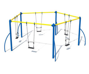 5 Point Swing - steel playground swing set for parks and schools
