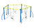 5 Point Swing - steel playground swing set for parks and schools 0
