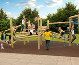 Pick Up Sticks 8 - stainless steel playground climbing frame for parks - on this page