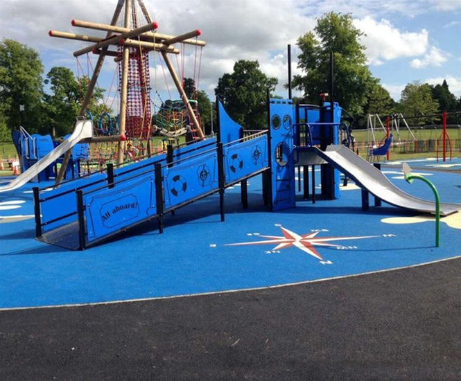 Wicksteed Armada Range - ship-themed outdoor playground equipment