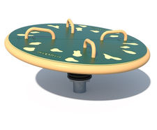Dizzy Roundabout - metal playground roundabout for spinning and rocking