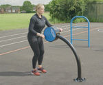 Inclusive Hand Bike - outdoor gym equipment for upper body exercise