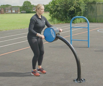 Inclusive Hand Bike - outdoor gym equipment for upper body exercise