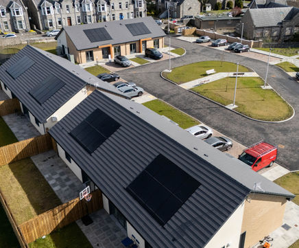 Full roof system with integrated solar PV for Stoneywood Care Home