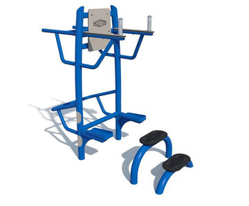 Step Box Multi-Gym - outdoor steel fitness station for strength training