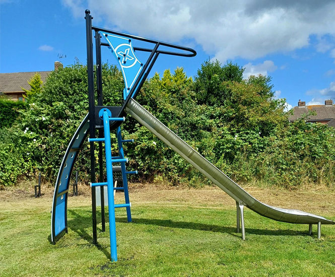 XS Cyclone Range - modular steel playground climbing and play units