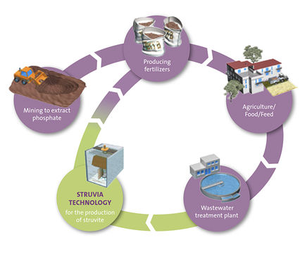 Struvia™ - sustainable phosphorus recovery system for wastewater treatment