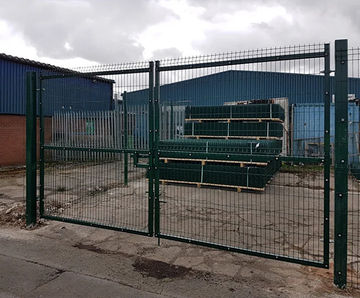 Urban Swing Gates - steel security gates for commercial entrances