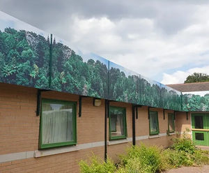 Urban Scenic Fence - aluminium graphic panels for privacy and security