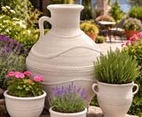 Amforeas - handmade terracotta Greek-style planter or vase for indoors - on this page