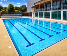 Resin bound surface for gym's swimming pool surround