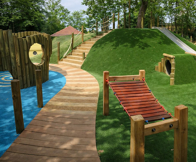 Resin bound porous pathways for Sherwood Park School's new play area