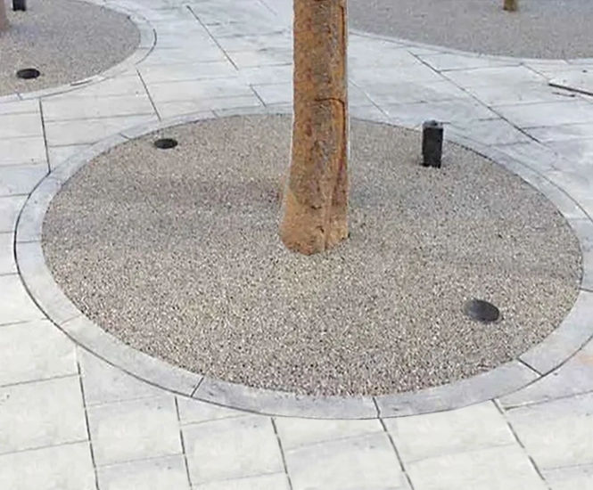 Addastone TP - porous resin bound tree pit surfacing system
