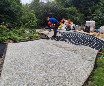 Teratherm Underfloor Resin Package - resin paving for energy harvesting
