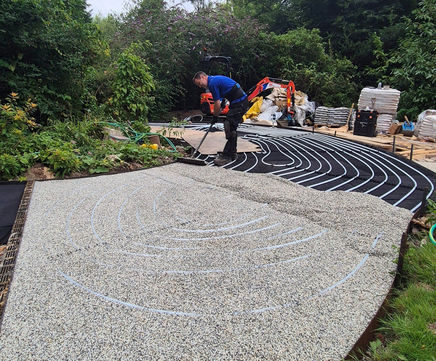Teratherm Underfloor Resin Package - resin paving for energy harvesting