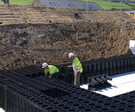 ACO StormBrixx - plastic stormwater soakaway and attenuation crates