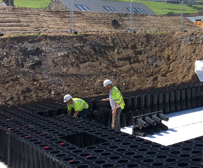 ACO StormBrixx - plastic stormwater soakaway and attenuation crates