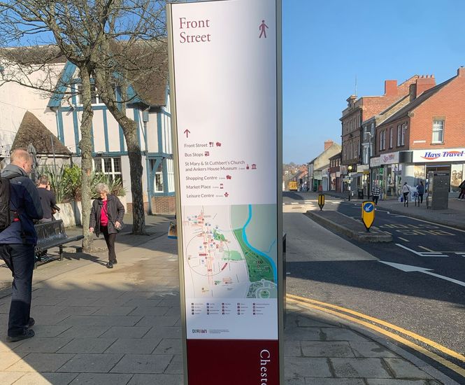 New wayfinding scheme for historic town centre improves accessibility