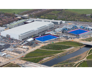 Acoustic roof damping, Olympic Park, London