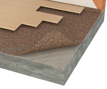 Acousticork T66 - recycled underlay for all floor types