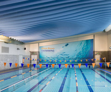 TVS ABSorb lightweight and semi-rigid acoustic baffle panels