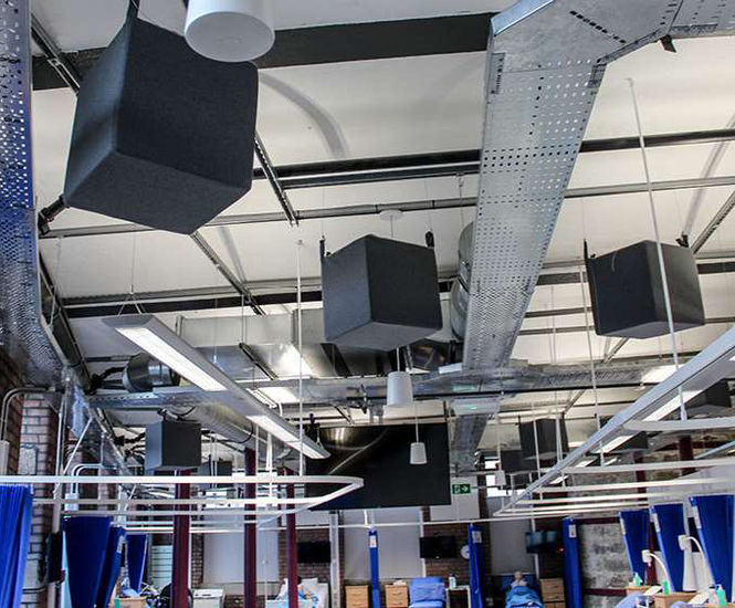 Reducing noise levels in clinical skills facility