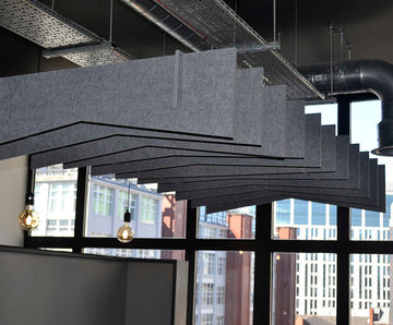 Acoustic baffles reduce noise at The Bridgewater Hall