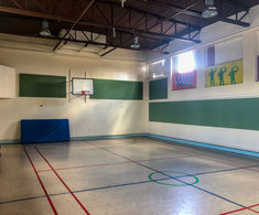 Acoustic wall panels for school sports hall