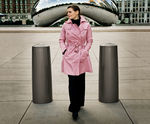 Sentinel - contemporary steel bollard with optional LED lighting