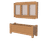 Triple Door Legacy Noticeboard - hardwood lockable noticeboard 3