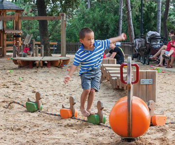 Duck Family - playground animal sculpture for toddlers, outdoor use