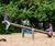 Double See Saw - timber playground see saw for four children 0