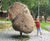 Turning Stone - large outdoor rotating stone play equipment 2