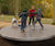 Rotating Disc - large metal playground spinner for group balancing play 0