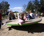 Giant Revolving Disc - large outdoor spinning playground equipment
