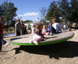 Giant Revolving Disc - large outdoor spinning playground equipment - on this page