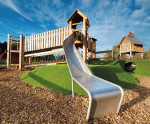 Open Slide - stainless steel playground slide for parks and schools