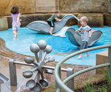 Little Whale - stainless steel water play rocker for playgrounds - on this page