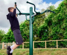 Triple Pull-Up Station