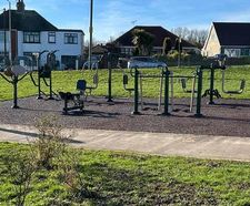 Outdoor fitness station for Cornelly outdoor gym