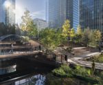 Eden Dock, Canary Wharf — floating pontoon irrigation